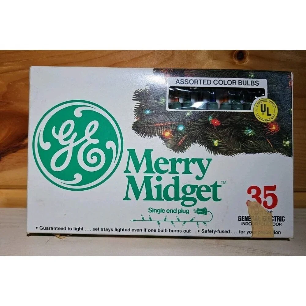 GE Merry Midget 35 Light Set Vintage Christmas Multicolor String Do Not Work
